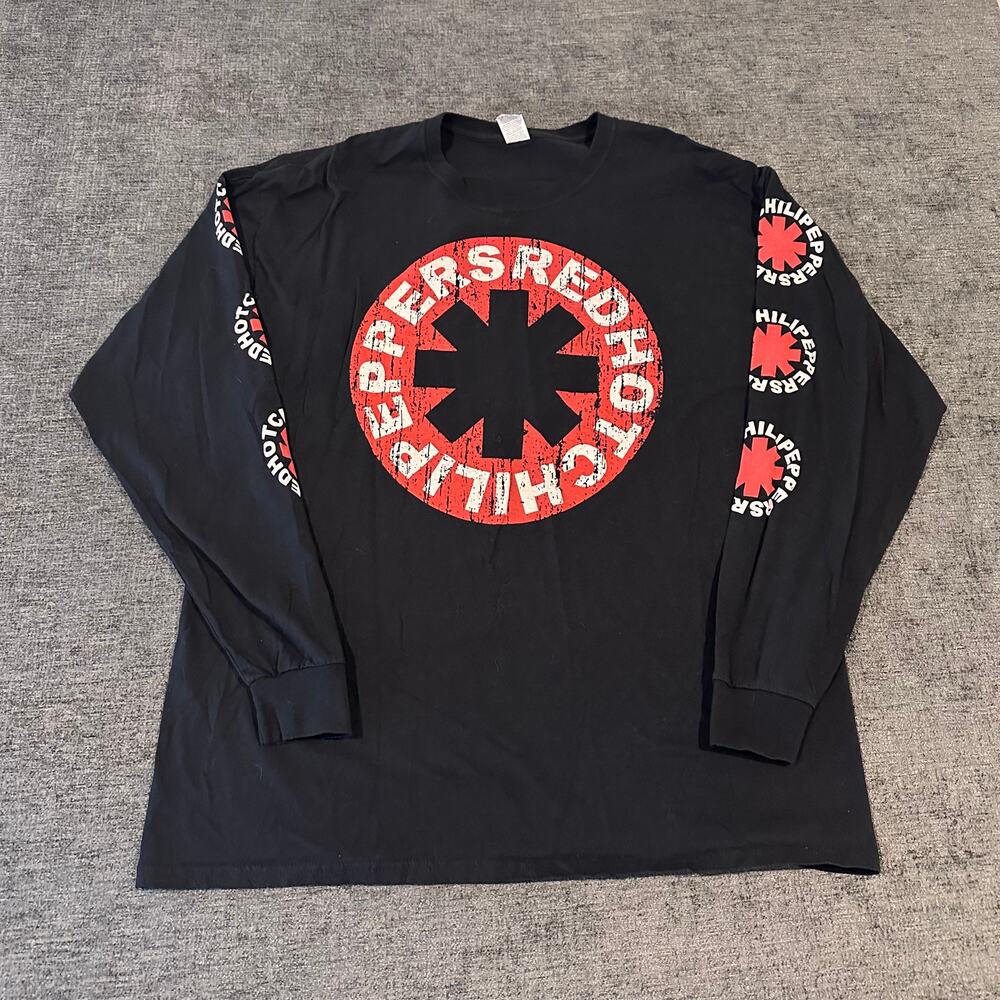 Red Hot Chili Peppers 2022 Global Stadium Tour Long Sleeve Shirt XL Black RHCP
